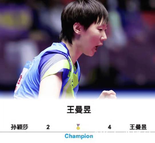 王曼昱成功卫冕全运会女单冠军 孙颖莎逆转4赛点获亚军